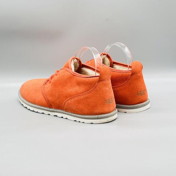 UGG Boots Mens 9 Orange Suede Wool Lined Chukka Casual Sneakers Neumel Shoes main image 7